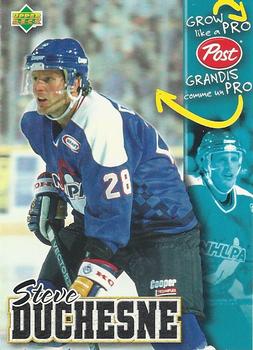 1996-97 Upper Deck Post Cereal Grow Like a Pro #NNO Steve Duchesne Front