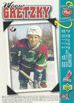 1996-97 Upper Deck Post Cereal Grow Like a Pro #NNO Wayne Gretzky Back