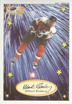 1995-96 Bashan Imperial Super Stickers - Die Cut #18 Mikael Renberg Front