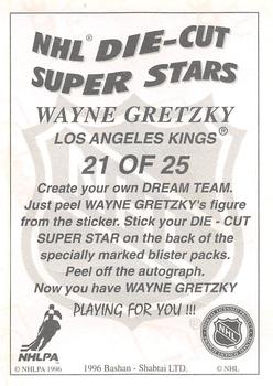 1995-96 Bashan Imperial Super Stickers - Die Cut #21 Wayne Gretzky Back