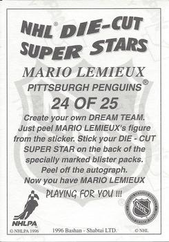 1995-96 Bashan Imperial Super Stickers - Die Cut #24 Mario Lemieux Back
