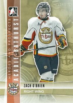 2011-12 In The Game Heroes and Prospects #64 Zach O'Brien Front