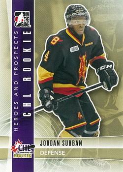 2011-12 In The Game Heroes and Prospects #98 Jordan Subban Front