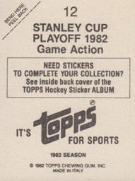 1982-83 Topps Stickers #12 Game Action Back