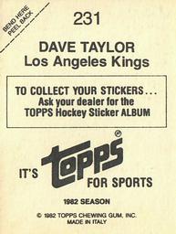 1982-83 Topps Stickers #233 Steve Bozek Back