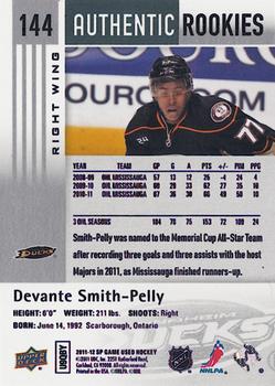 2011-12 SP Game Used #144 Devante Smith-Pelly Back