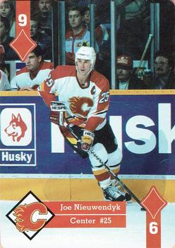 1995-96 Hoyle Western Conference Playing Cards #9♦ Joe Nieuwendyk Front