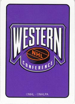 1995-96 Hoyle Western Conference Playing Cards #J♦ Felix Potvin Back