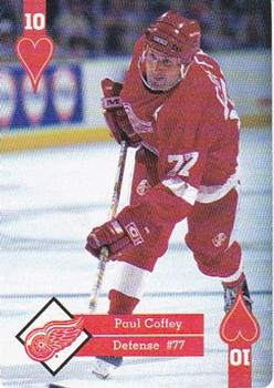 1995-96 Hoyle Western Conference Playing Cards #10♥ Paul Coffey Front