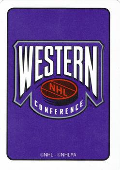1995-96 Hoyle Western Conference Playing Cards #A♠ Sergei Fedorov Back