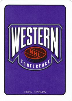 1995-96 Hoyle Western Conference Playing Cards #8♠ Guy Hebert Back