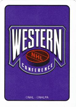 1995-96 Hoyle Western Conference Playing Cards #7♣ Mats Sundin  Back