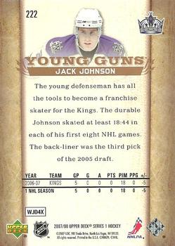 2007-08 Upper Deck #222 Jack Johnson Back