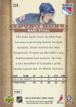 2007-08 Upper Deck #234 Marc Staal Back
