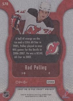 2007-08 O-Pee-Chee #570 Rod Pelley Back