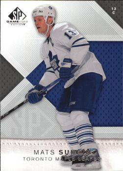 2007-08 SP Game Used #8 Mats Sundin Front