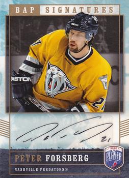 2006-07 Be A Player - BAP Signatures #PF Peter Forsberg Front