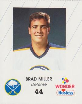 1988-89 Wonder Bread/Hostess Buffalo Sabres #NNO Brad Miller Front