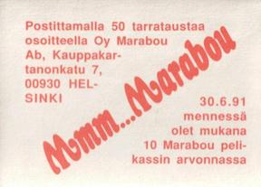 1991 Semic Jaakiekon MM (Finnish) Stickers #47 Patrik Erickson Back