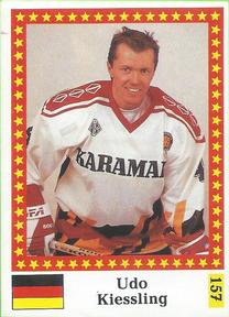 1991 Semic Hockey VM (Swedish) Stickers #157 Udo Kiessling Front