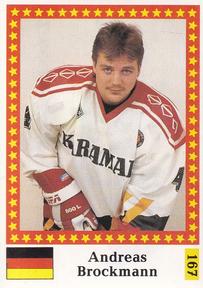 1991 Semic Hockey VM (Swedish) Stickers #167 Andreas Brockmann Front