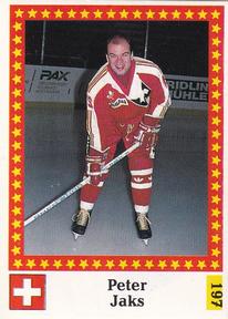 1991 Semic Hockey VM (Swedish) Stickers #197 Peter Jaks Front