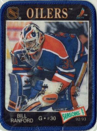 1992-93 Seasons Patches #57 Bill Ranford Front