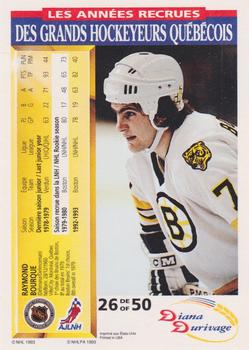 1993-94 Score Durivage #26 Ray Bourque Back