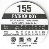 1995-96 POG Canada Games NHL #155 Patrick Roy Back