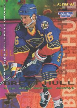 1995 Kenner/Fleer Starting Lineup Cards #187 Brett Hull Front
