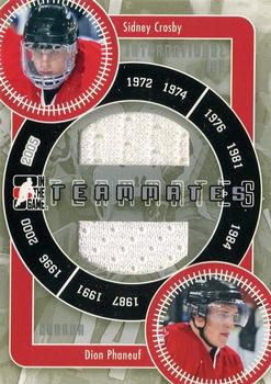 2006-07 In The Game Used International Ice - Teammates #IT-10 Sidney Crosby / Dion Phaneuf Front