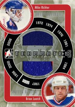 2006-07 In The Game Used International Ice - Teammates #IT-12 Mike Richter / Brian Leetch Front