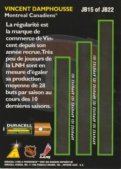 1996-97 Duracell L'Equipe Beliveau #JB15 Vincent Damphousse Back