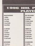 1996-97 NHL Pro Stamps #42 Guy Hebert Back
