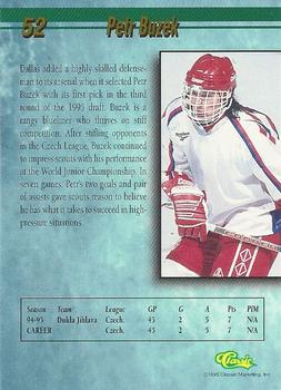 1995 Classic Hockey Draft #52 Petr Buzek Back