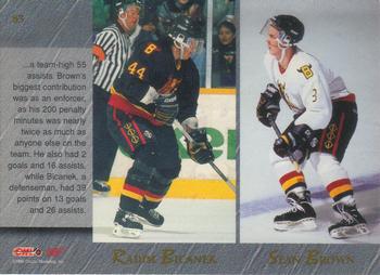 1995 Classic Hockey Draft #83 Brian Secord / Daniel Cleary / Radim Bicanek / Sean Brown Back