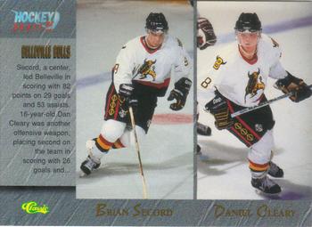 1995 Classic Hockey Draft #83 Brian Secord / Daniel Cleary / Radim Bicanek / Sean Brown Front