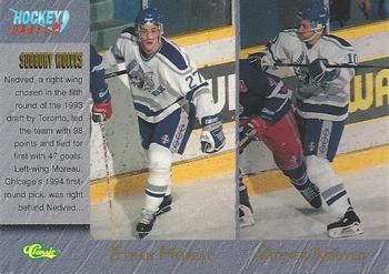 1995 Classic Hockey Draft #97 Ethan Moreau / Zdenek Nedved / Jamie Rivers / Jason Bonsignore Front