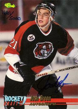 1995 Classic Hockey Draft - Autographs #NNO Josh Green Front