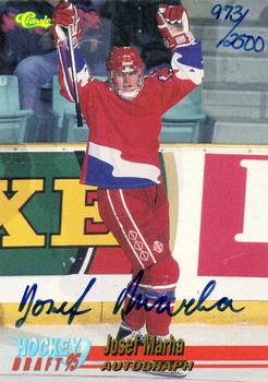 1995 Classic Hockey Draft - Autographs #NNO Josef Marha Front