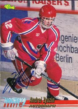 1995 Classic Hockey Draft - Autographs #NNO Andrei Zyuzin Front