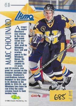 1995 Classic Hockey Draft - CHL All-Stars #AS18 Marc Chouinard Back