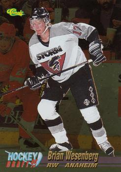 1995 Classic Hockey Draft - Gold #26 Brian Wesenberg Front