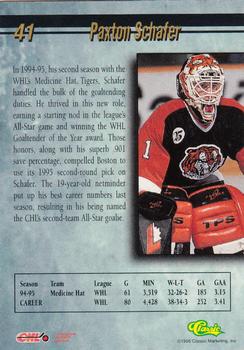 1995 Classic Hockey Draft - Gold #41 Paxton Schafer Back