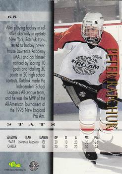 1995 Classic Hockey Draft - Gold #68 Peter Ratchuk Back