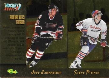 1995 Classic Hockey Draft - Gold #89 Jeff Johnstone / Steve Potvin / Geoff Peters / Darryl Foster Front
