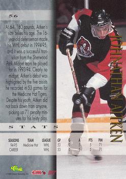 1995 Classic Hockey Draft - Printer's Proofs #56 Johnathan Aitken Back