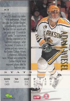 1995 Classic Hockey Draft - Printer's Proofs #81 Adam Wiesel Back