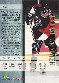 1995 Classic Hockey Draft - Silver #56 Johnathan Aitken Back
