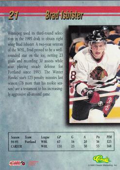 1995 Classic Hockey Draft - Silver #21 Brad Isbister Back